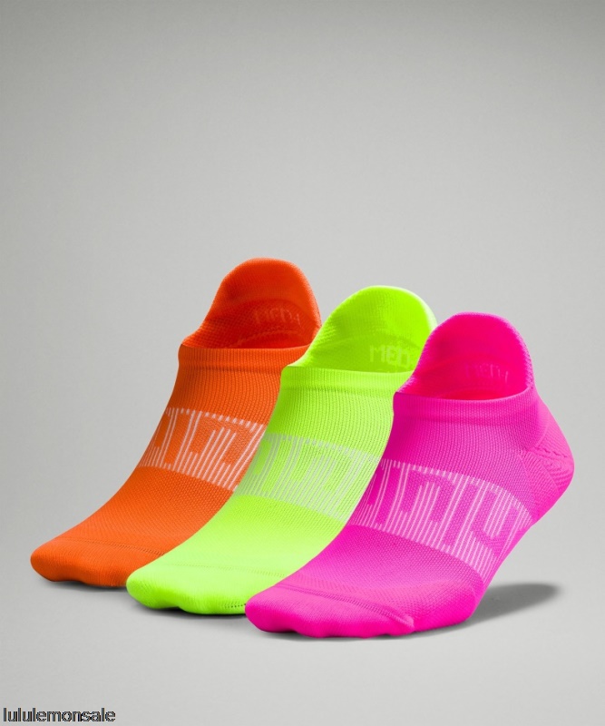 Lululemon Damen DELULU443 | Highlight Pink Power Stride Tab Socken 3er Pack